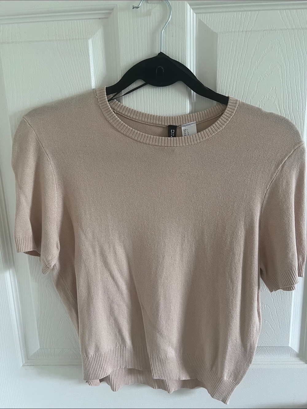 Divided by H&M Crewneck Short Sleeve Top - Beige